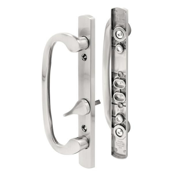 Dcst, Stn Nkl, Patio Dr Handle, Offset Thumb Turn