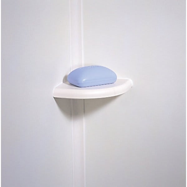 Swan Corner Soap Dish Pack Of 2 White