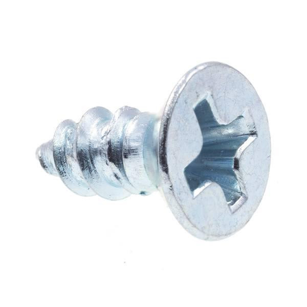 Wood Sws, Fh, Phil Dr, #6 X 3/8 In, Zc Sl, Package Of 50