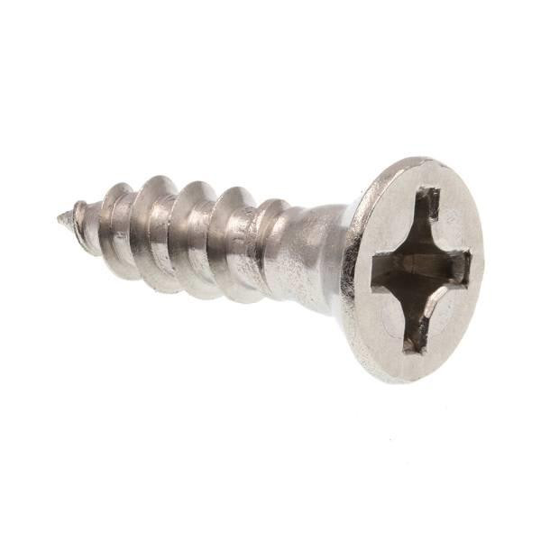 Wood Sws, Fh, Phil Dr, #10 X 3/4 In, Grd 18-8 Ss, Package Of 25