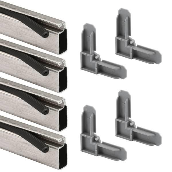Make 2 Fit Screen Frame Kit, 5/16 In X 3/4 In, 36 In X 36 In, Alum, Mill
