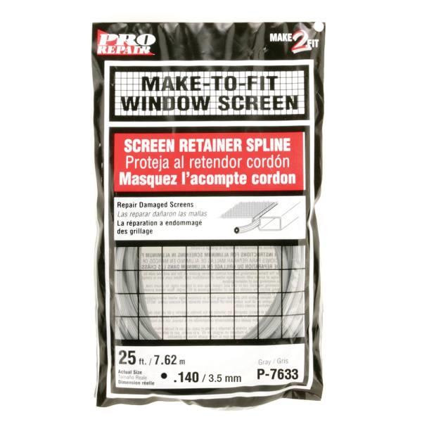 Make 2 Fit 0.14in X 25 Ft. Roll Gray Spline