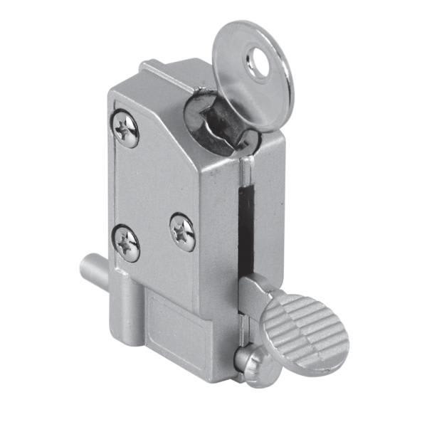 Defender Sec , Alum, Key Step-On, Sliding Patio Dr Lk