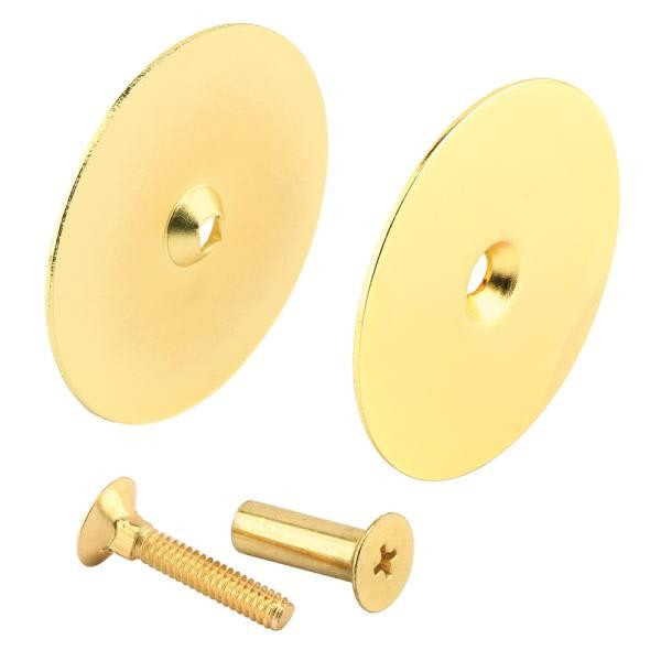 2-5/8in, Brass Hole Filler Plate Dr Knob