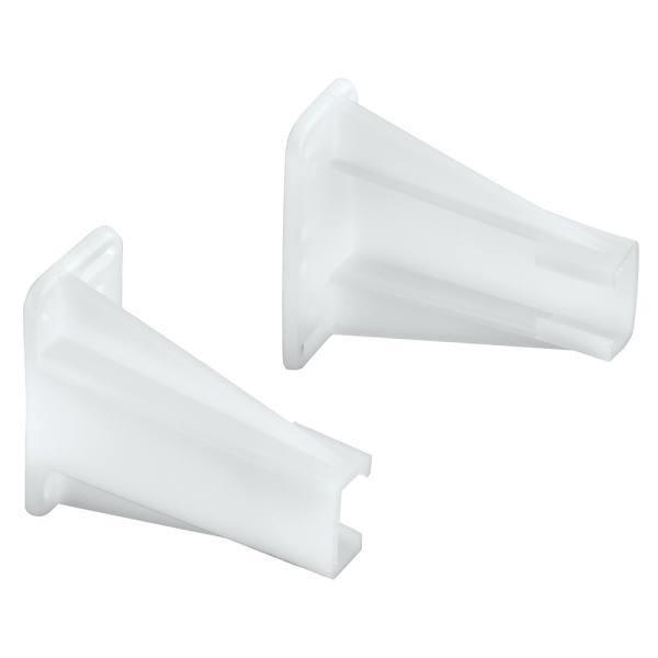 Drawer Side Track Brackets, Wt Nylon 1-Pair