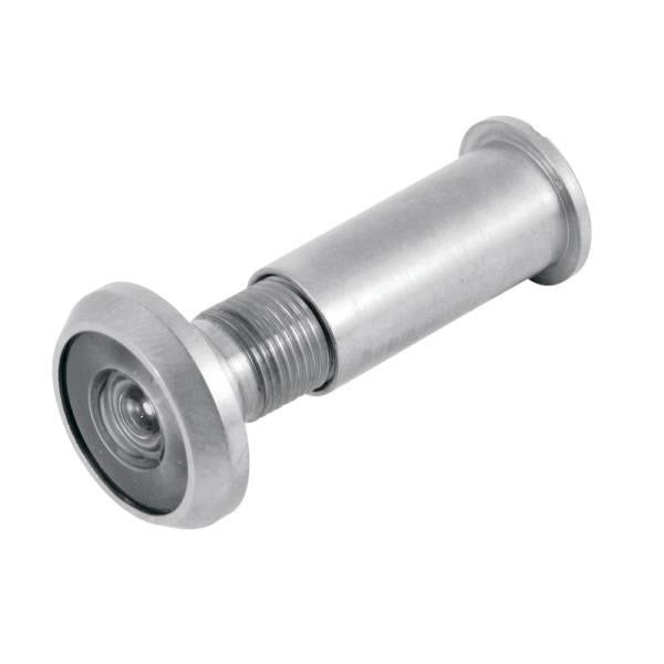 Dr Viewer, 9/16in Bore Diameter, Solid Brass Housing, Satin Nkl