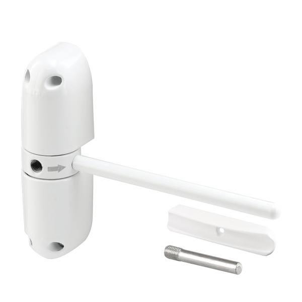 Safety Spg Dr Closer, 4-1/4in, Constrt, Wt, Non-Ed