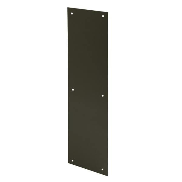 Dr Push Plate, 4in X 16in, Bronze Ed, Alum
