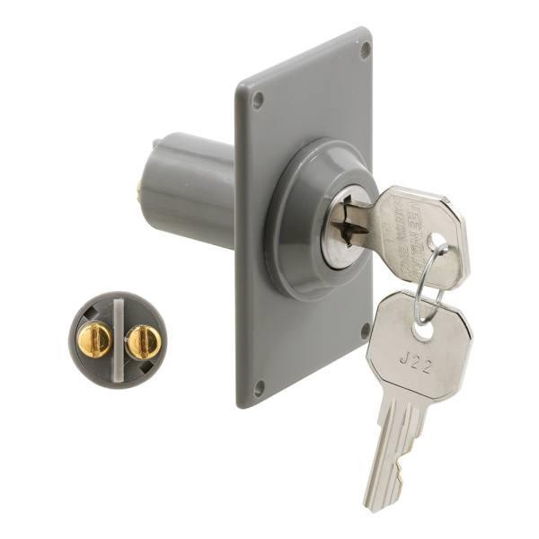 Electric Key Switch, 3/4in Out Dia, Hardwired