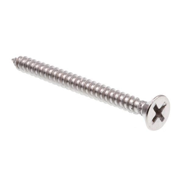 Sheet Metal Screws,#10 X 2in, Gr 18-8 Ss, Package Of 100