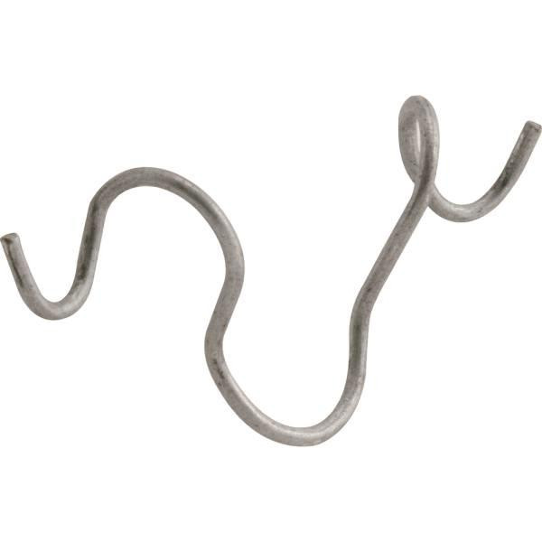 Make 2 Fit Rams Horn Clip, Chrome , Package Of 250