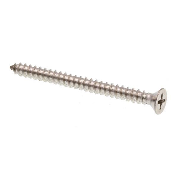Sheet Metal Screws,#8 X 2in, Gr 18-8 Ss, Package Of 25