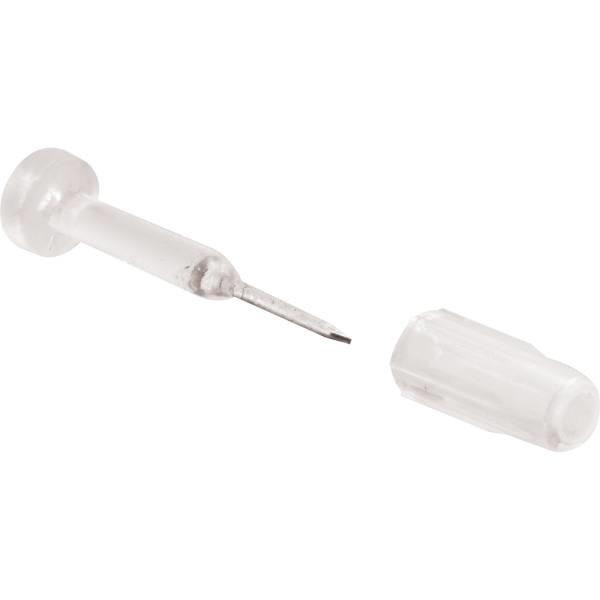 Window Grid Retainer Pins Sleeves, Clear, Package Of 12