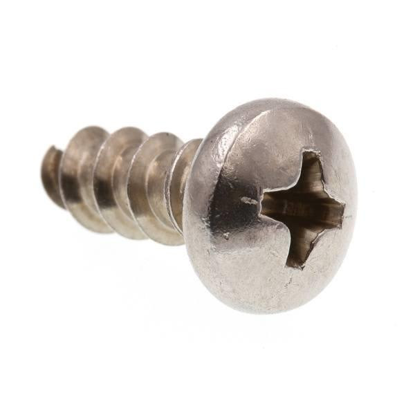 Sheet Metal Screws, #10 X 1/2in, Gr 18-8 Ss, Package Of 100