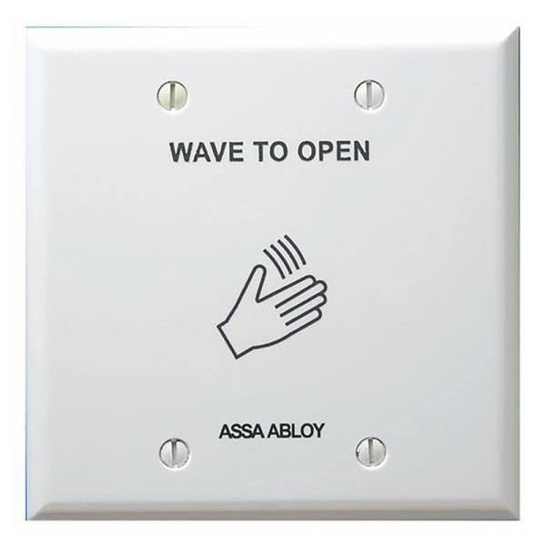 Securitron Wave-To-Open Touchless Actuator, Double Gang, White Plate