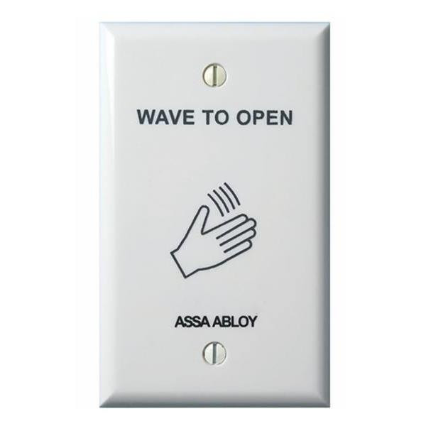 Securitron Wave-To-Open Touchless Actuator, Single Gang, White Plate