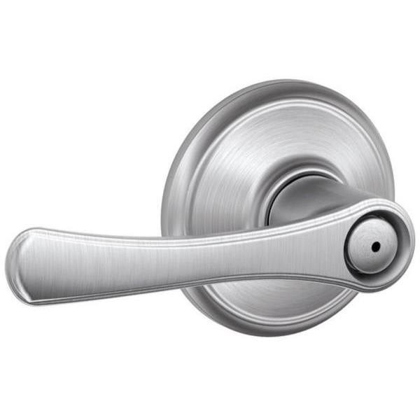Schlage Residential F Ser Pvcy No Hand Satin Chrome Finish Avila Lever