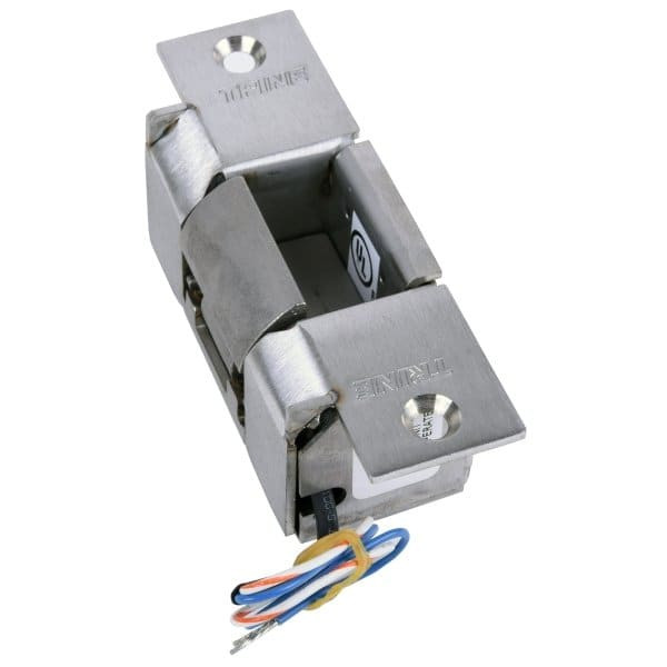 Trine Satin Stainless Steel Fail Secure Right-Handed Strike Plate