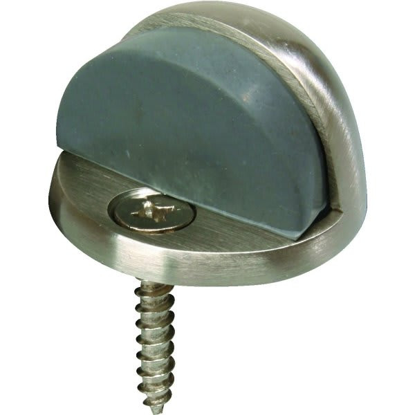 5/32 In Lip Cast Brass Door Stop (5-Pack) (Satin Nickel)