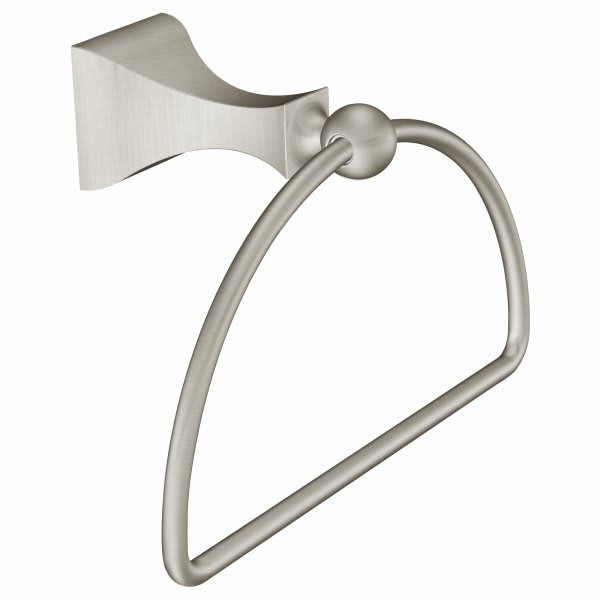 Moen Retreat Brushed Nickel Towel Ring