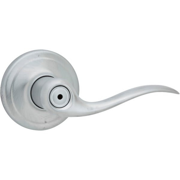 Kwikset Tustin Satin Chrome Bed/Bath Door Lever