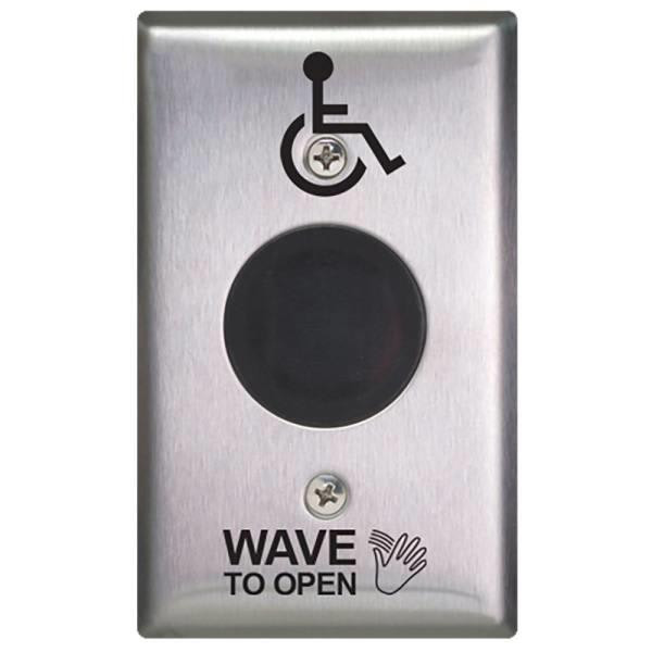 Camden USA Surewave Infrared Wave To Open, Handicap, AA Battery, Stainless Steel
