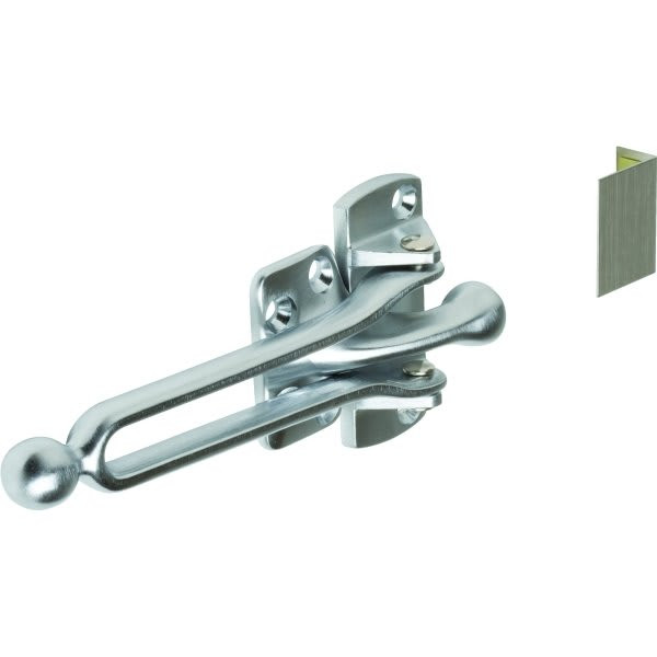 2-1/16 In Door Slide Security Door Lock (10-Pack) (Satin Chrome)