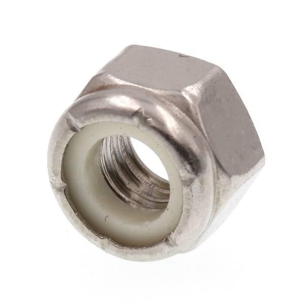 Nylon Insert Lock Nuts, 5/16 In.-18, Stainless Steel, Package Of 50