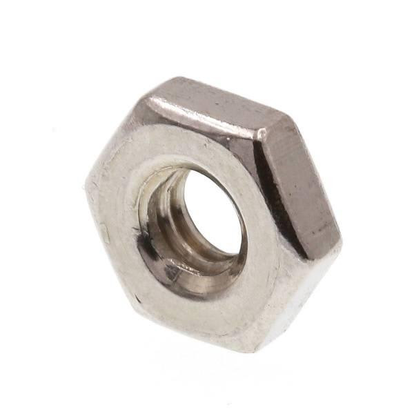 Machine Screw Hex Nuts, #8-32, Stainless Steel, Package Of 100