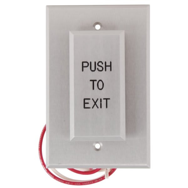 Dortronics 5286 Push Plate Switch Control Push To Exit Red