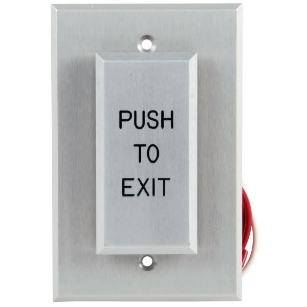 Dortronics 5286 Push Plate Switch Control Emergency Door Release Black