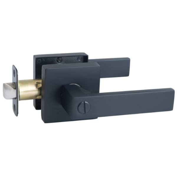 Design House Karsen Privacy Bed/Bath Door Lever In Matte Black