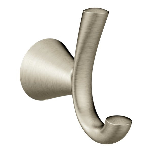 Moen Glyde Brushed Nickel Double Robe Hook