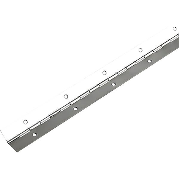 Piano Hinge, 1-1/4 Inch, Steel Polished