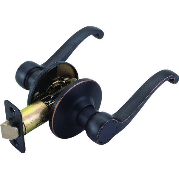 Design House Scroll Passage Lever Oil Rubbed Bronze