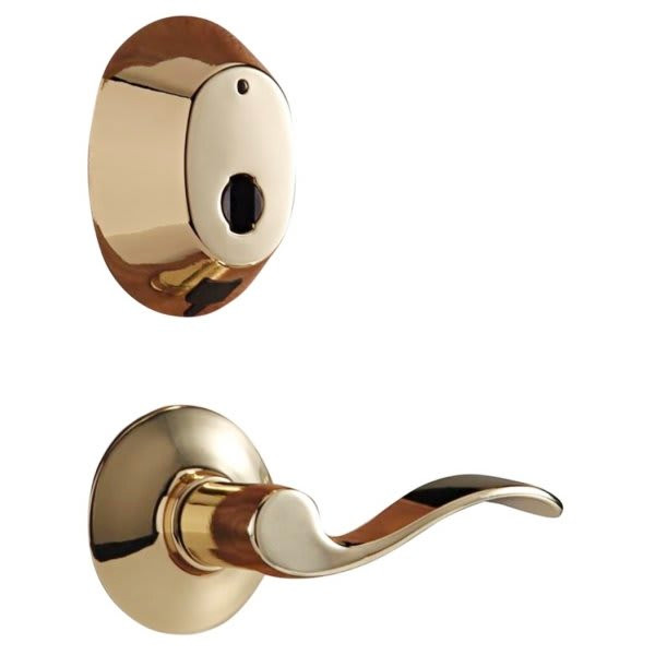 Dormakaba Insync D Series Entry Deadbolt, Bright Brass, Non-Handed, Square