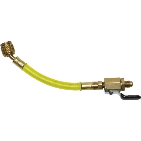 Jb Industries Yellow Charging Hose With Ball Valve