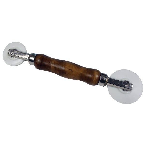 Strybuc 2 In Wheel Plastic Dual Screen Roller Tool W/ Wooden Handle (3-Case)