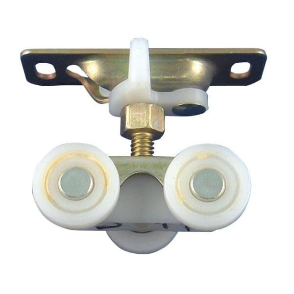 Strybuc 3-Wheel Nylon Bypass Hanger W/ Bracket (10-Pack) (White/Metal)