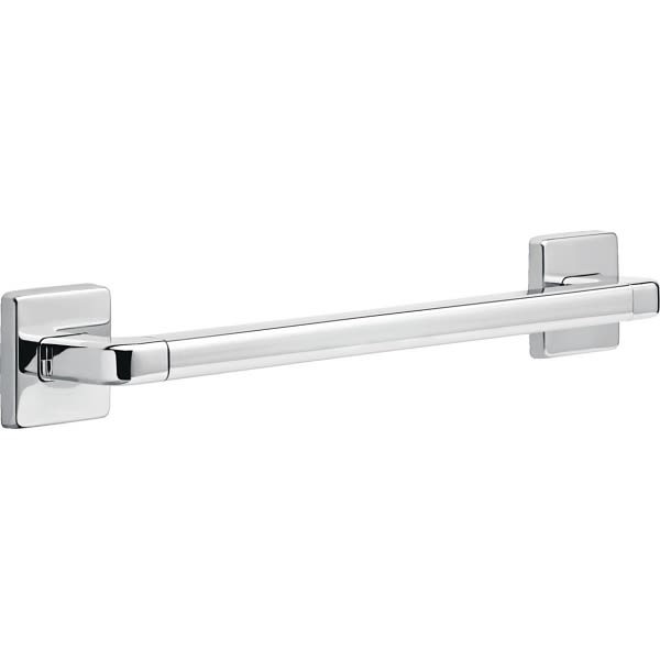 Delta 18 Inch Angular Modern Decorative ADA Grab Bar In Chrome