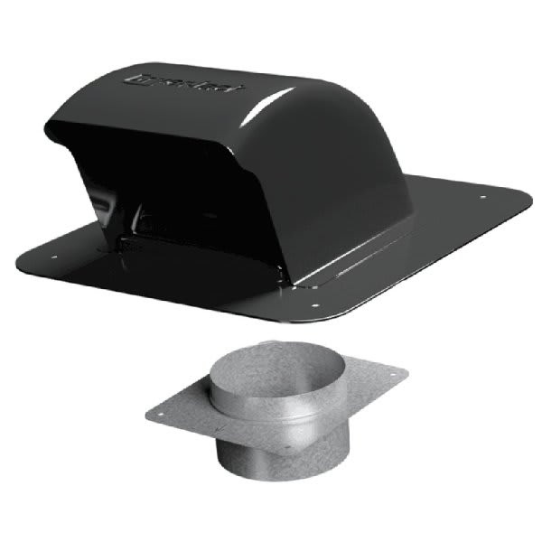 In-O-Vate Roofneck And Dryerjack Roof Venting System (Black)