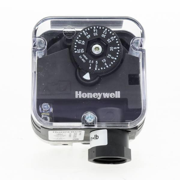 Honeywell Gas Pressure Switch, Break On Fall, Auto Reset, 1/4 Npt, 1-20" Wc