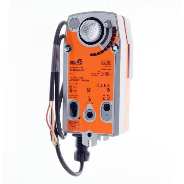 Belimo Motor,actuator, Spring Return, 180 In-Lb 2-10 Vdc, 24vac, 24vdc