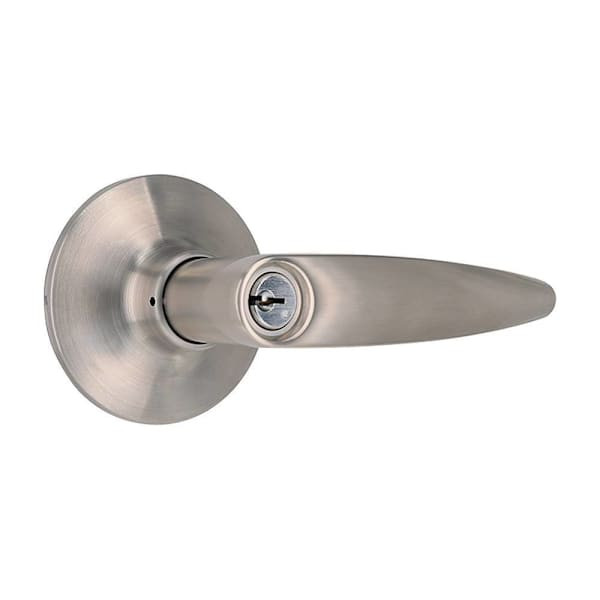 Shield Security Straight Kw1 Keyed Entry Door Lever In Stainless Steel