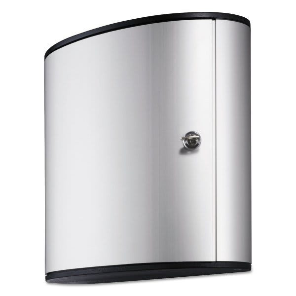 Durable Locking Key Cabinet 36-Key Aluminum 11.75 X 4.63 X 11