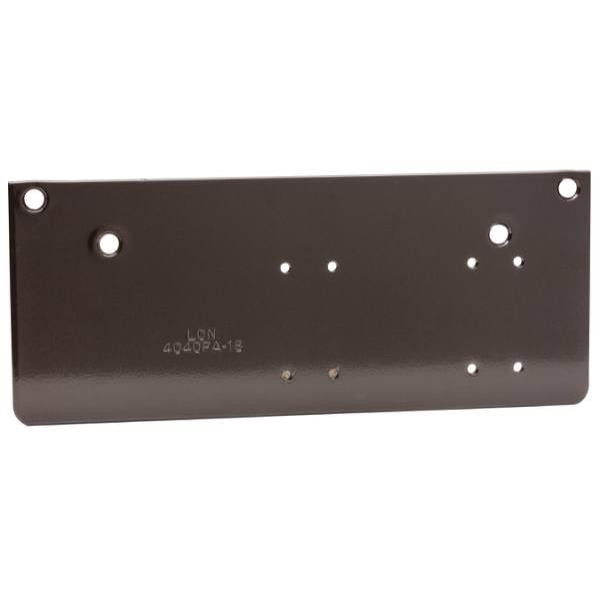 Lcn Drop Plate Only, Narrow Top Rail Or Flush Ceiling, Dark Bronze/695 Finish