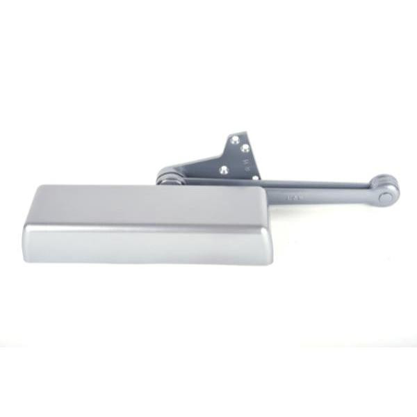 Lcn 4110 Series Lh Surface Door Closer, Hold-Open Extra-Duty Arm, Aluminum/689