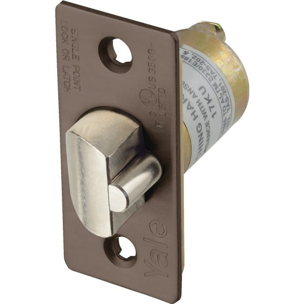Accentra 4600 Deadlocking Latch Bolt, 2.375" Backset, Dark Satin Bronze