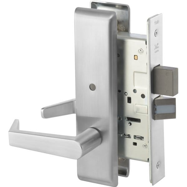 Accentra Mortise Lockset, Escutcheon Plate, Privacy With Deadbolt, Gr. 1