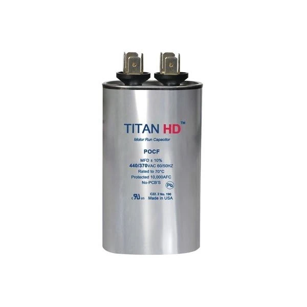 Packard Titan Hd Run Capacitor 20 Mfd 440/370 Volt Oval, Box Of 5